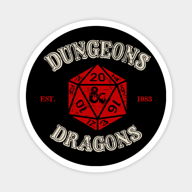 Dungeons and dragons Magnet by Melonseta